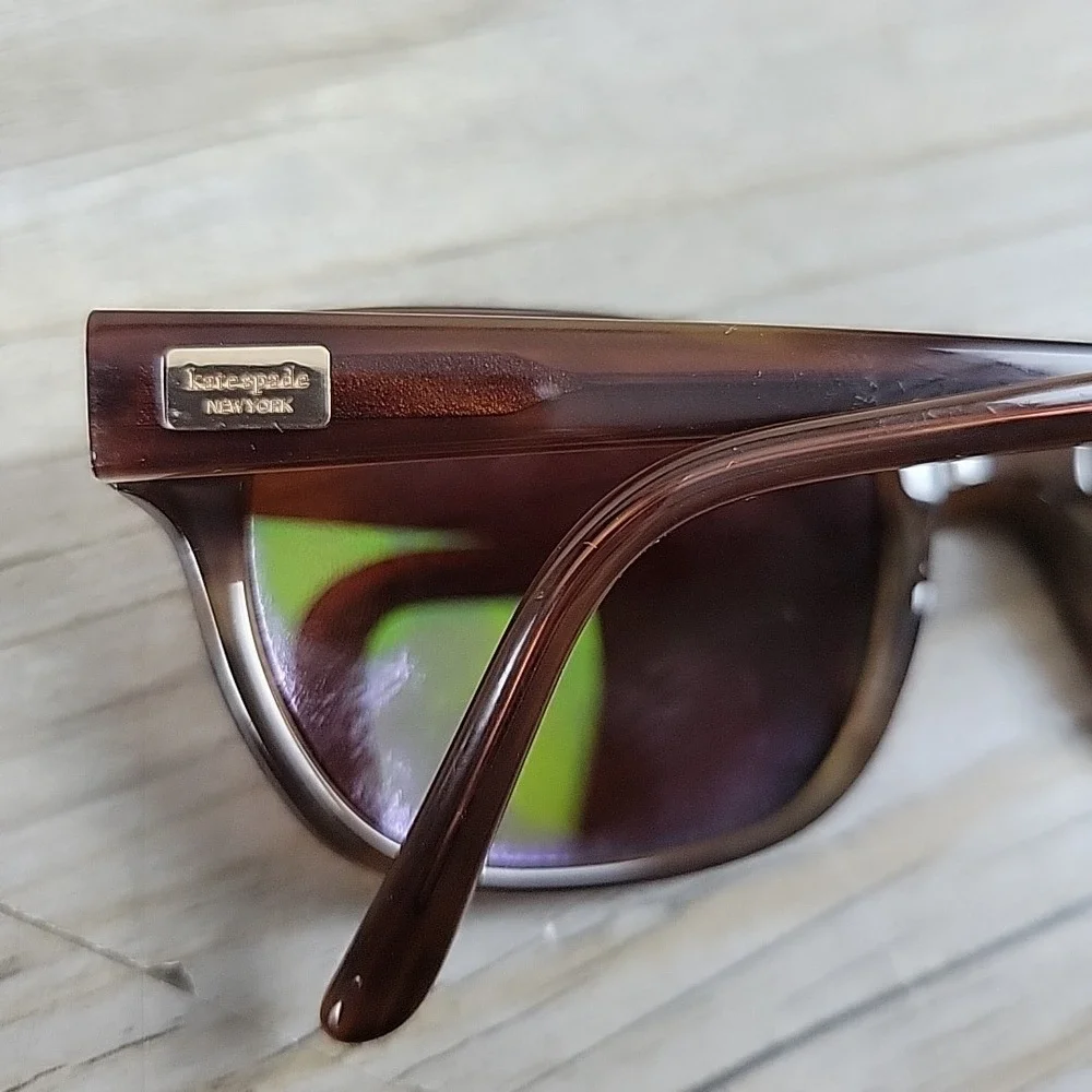 Kate Spade LINA OX25 Eyeglasses Brown Grain 50-17-135 Flex Hinges Frames Only‎